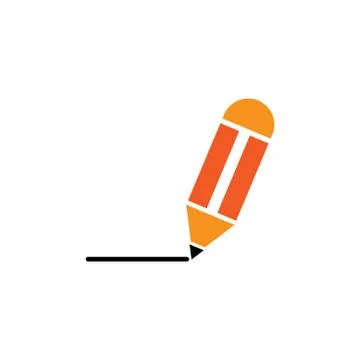 Pencil icon vector design template illustration Stock Illustration