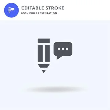 Pencil icon vector, filled flat sign, solid pictogram isolated on white, logo Illustrazione stock