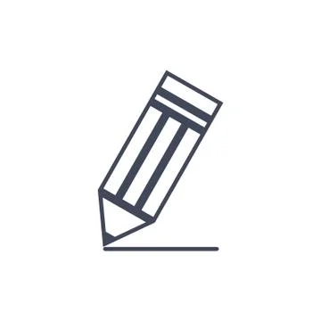 Pencil Icon Vector flat design style Stock Illustration