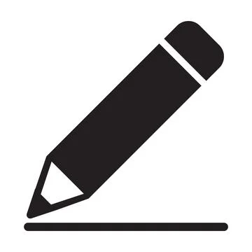 Pencil icon vector for graphic design, logo, web site, social media, mobile a Stock Illustration