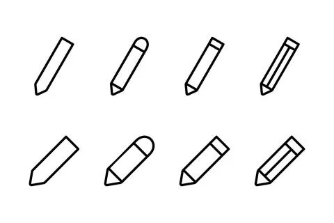 Pencil icon vector illustration. pen sign and symbol. edit icon vector Stock Illustration
