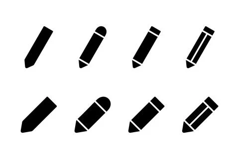 Pencil icon vector illustration. pen sign and symbol. edit icon vector Stock Illustration