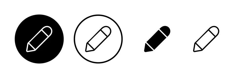 Pencil icon vector illustration. pen sign and symbol. edit icon vector Stock Illustration