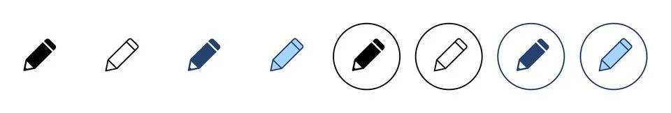 Pencil icon vector. pen sign and symbol. edit icon vector Stock Illustration