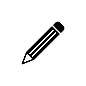 Pencil icon vector. pen symbol. edit icon vector Stock Illustration