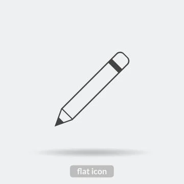 Pencil icon, Vector is type EPS10 Stock Illustration