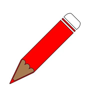 Pencil Icon Vector  Writing Tool Symbol  Editable EPS Stock Illustration