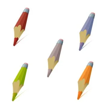 Pencil icons Stock Illustration