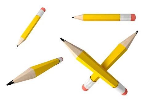 Pencil icons set. Stock Illustration