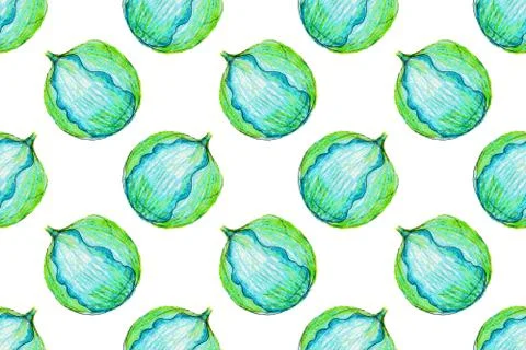 Pencil illustration of vegetables Stock Illustration