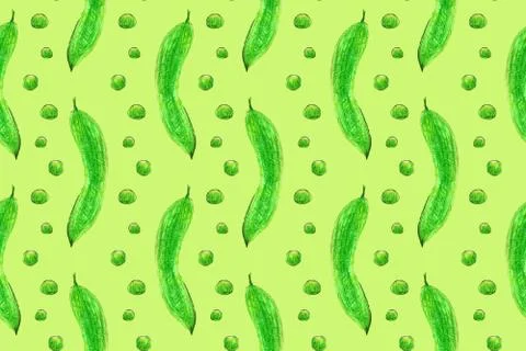 Pencil illustration of vegetables Stock Illustration