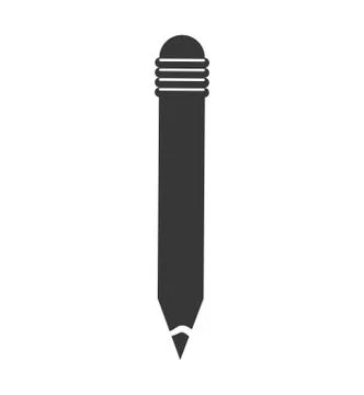 Pencil instrument draw write icon. Vector graphic 스톡 일러스트