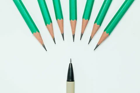 Pencil isolate on  white background Stock Photos