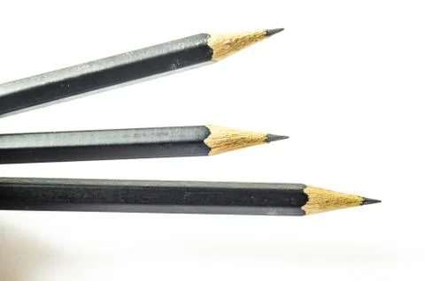 Pencil on isolated background Stock Photos