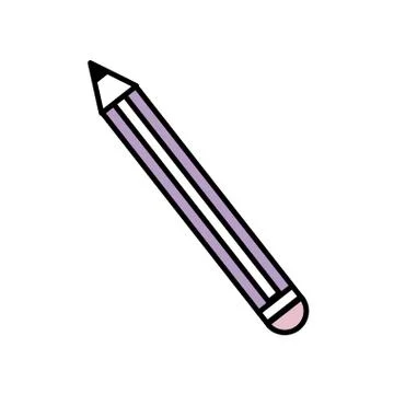 Pencil isolated icon Stockillustratie