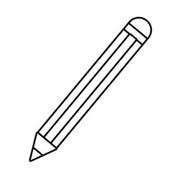 Pencil isolated icon Stockillustratie