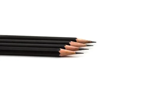 Pencil isolated on white background Stock Photos