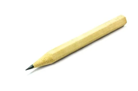 Pencil isolated on white background Stock Photos