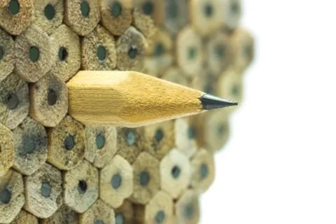 Pencil isolated on white background Stock Photos