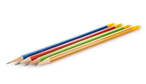 Pencil isolated on white background Stock Photos