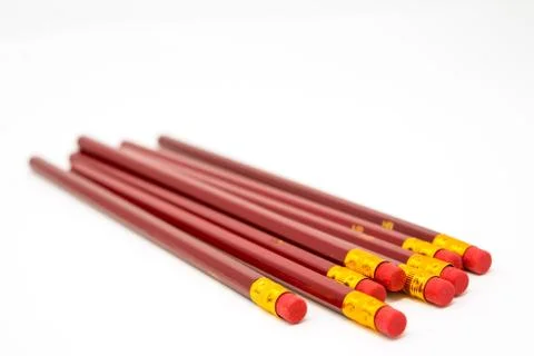 Pencil isolated on white background Stock Photos