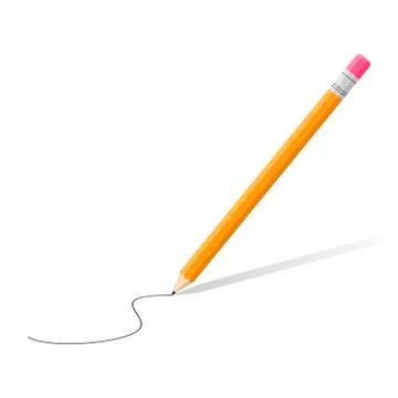 Pencil isolated on white background, Vector illustration Stock-Illustration