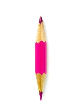 Pencil isolated on white. Stock Photos