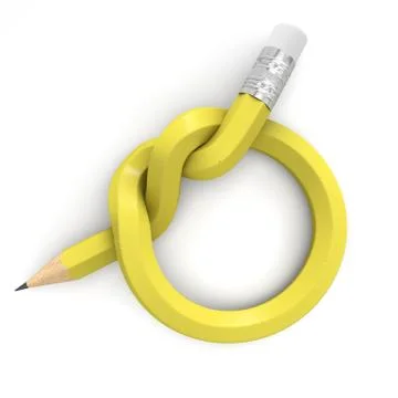Pencil knot Stock Illustration