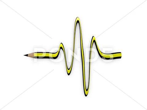 Pencil lifespan Stock Illustration
