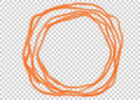 Pencil line scribble doodle in yellow orange red tangle busy concept Illustrazione stock