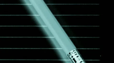 Pencil on a lined pad of paper Stock Footage 21304617