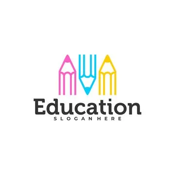 Pencil logo vector template, Creative Pencil design concepts illustration, .. Stock Illustration