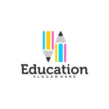 Pencil logo vector template, Creative Pencil design concepts illustration, .. Stock Illustration