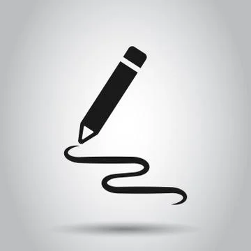 Pencil notepad icon in transparent style. Document write vector illustration  스톡 일러스트