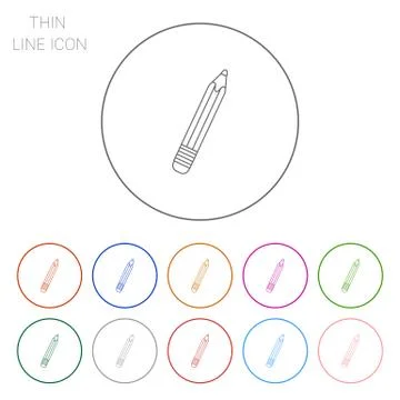 Pencil outline Stock-Illustration