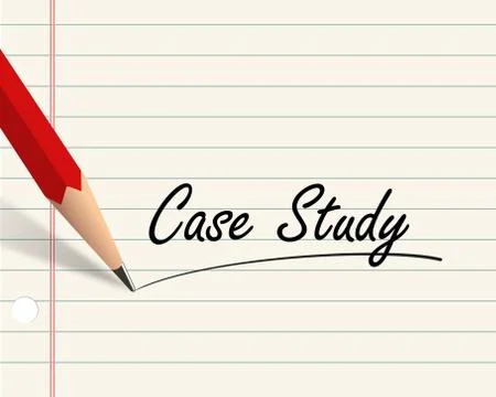 Pencil paper - case study Stock Illustration