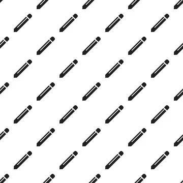 Pencil pattern seamless Illustrazione stock