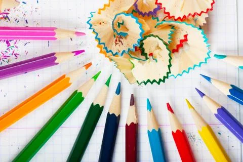 Pencil peels Stock Photos