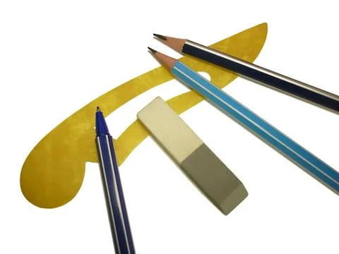 Pencil pen handle Stock Photos