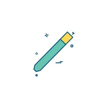 Pencil pen school study icon vector イラスト素材