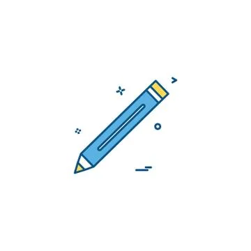 Pencil pen study icon vector Stock Illustration