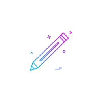 Pencil pen study icon vector Stockillustratie