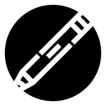 Pencil pen writing create drawing line icon symbol Stock Illustration