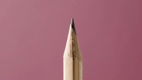 Pencil on a pink background Stock Footage 146817409