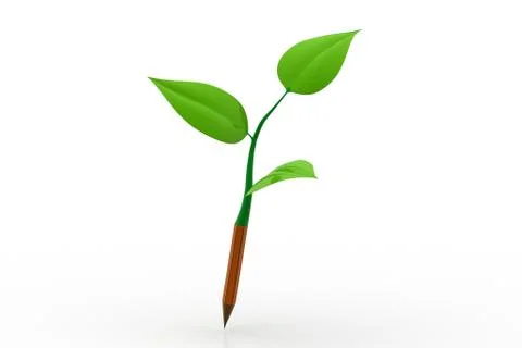 Pencil plant Free Stock Illustration