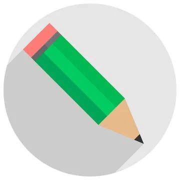 Pencil program icon on white background Stock Illustration