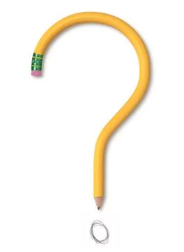 Pencil quesiton Illustrazione stock