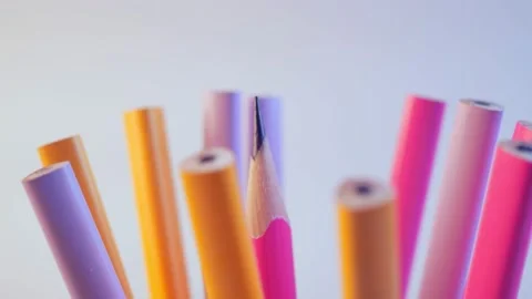 Pencil rotation close up Stock Footage 171765479