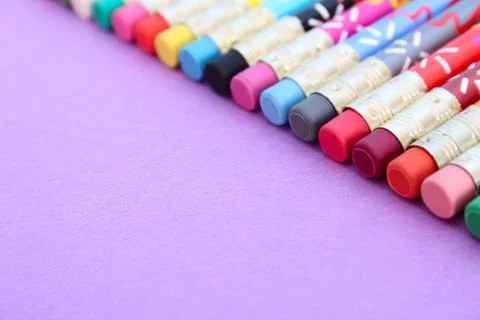 Pencil row Stock Photos