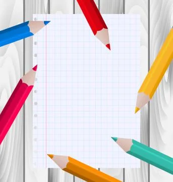 Pencil school 04 bf Stock Illustration